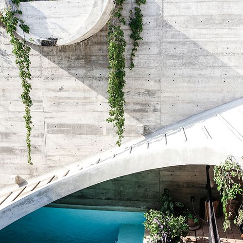 Brutalist Home in Zicatela