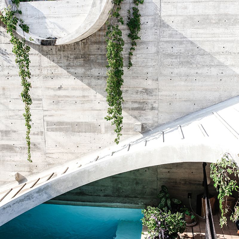 Brutalist Home in Zicatela