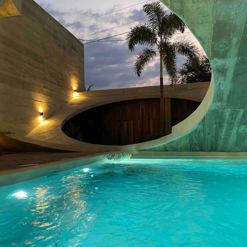 Brutalist Home in Zicatela