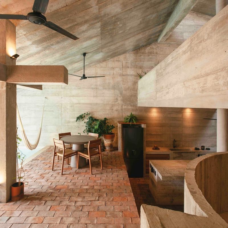 Brutalist Home in Zicatela