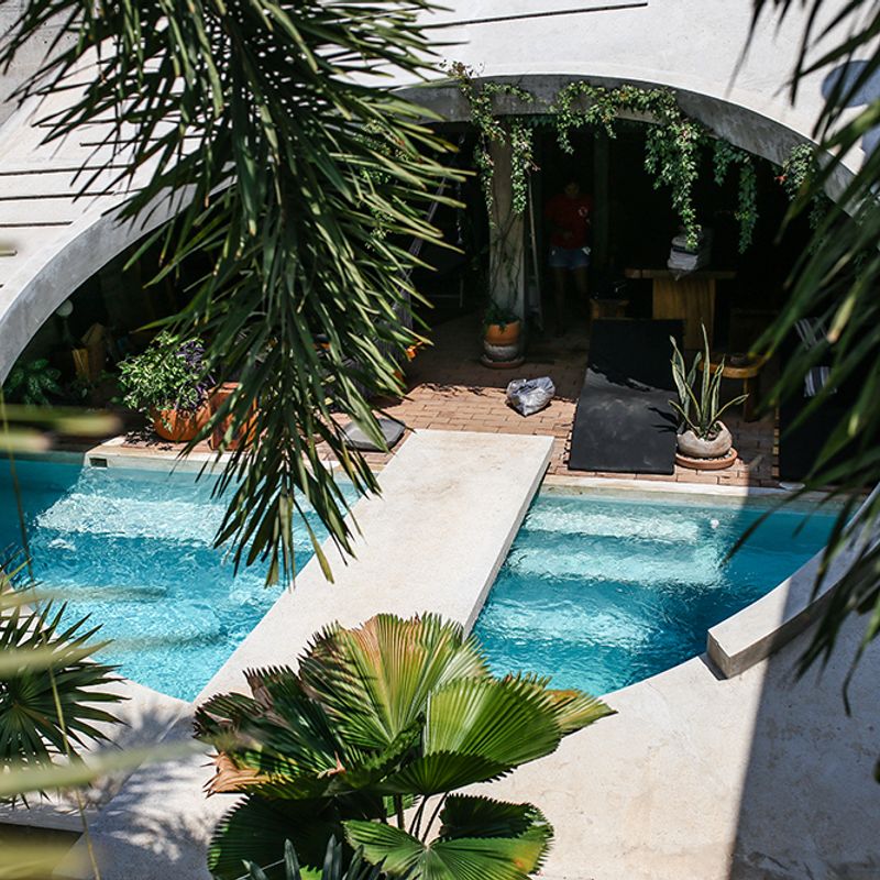 Brutalist Home in Zicatela